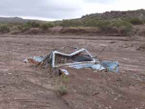 Driving along Andes river beds might not be always a good idea...Bed load transport can be seriosuly dangerous after heavy storms.