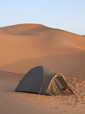 Our desert tent in Libya