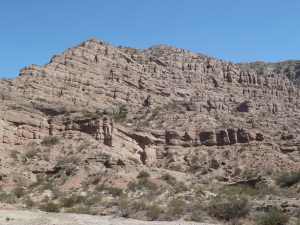 Stacked fluvial and aeolian rocks accumulated 15 millions of years ago at the foothills of the Andes (Argentina)